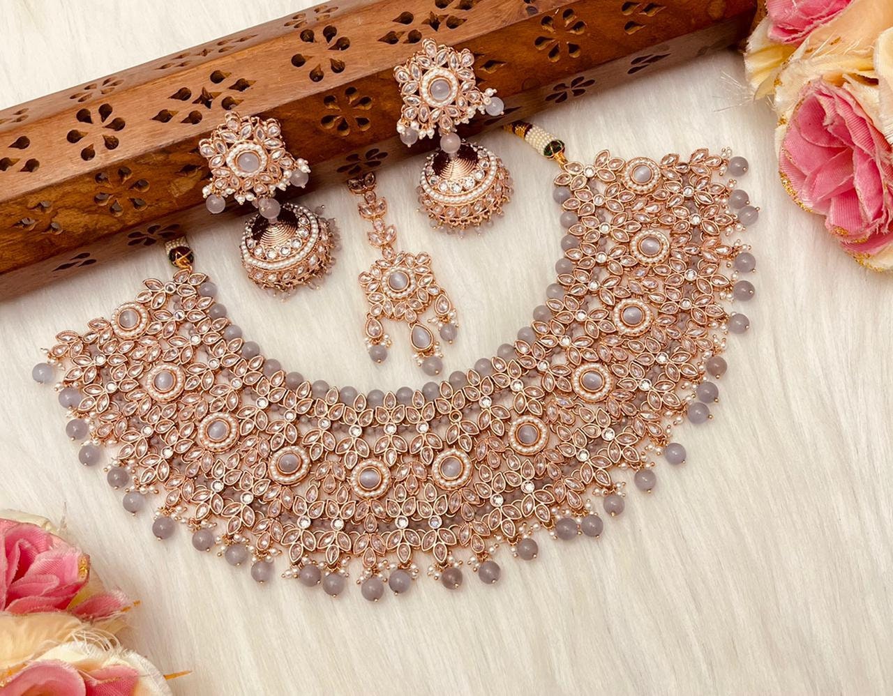 Pastel Pink Choker Set