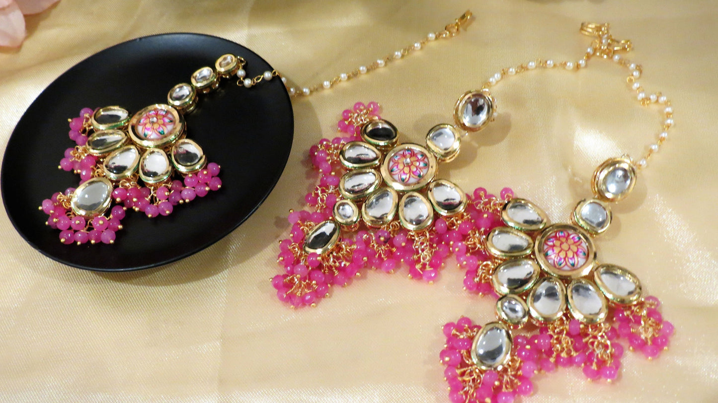 Flower Gold Choker Set