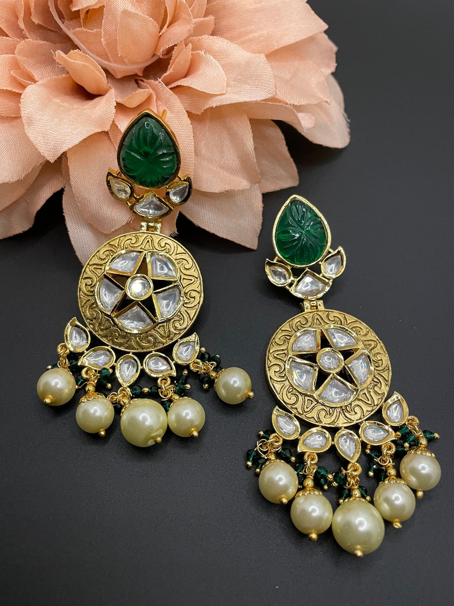 Gold Jhumka Earrings