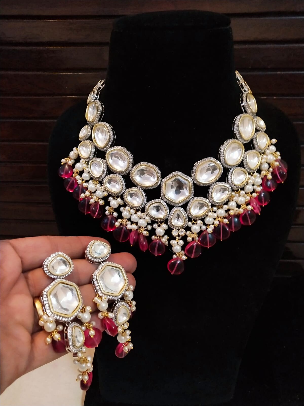 Uncut Kundan Polki Set