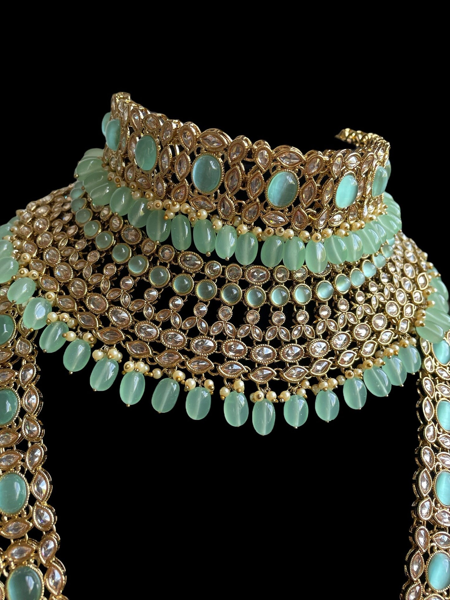 Green Full Bridal Set