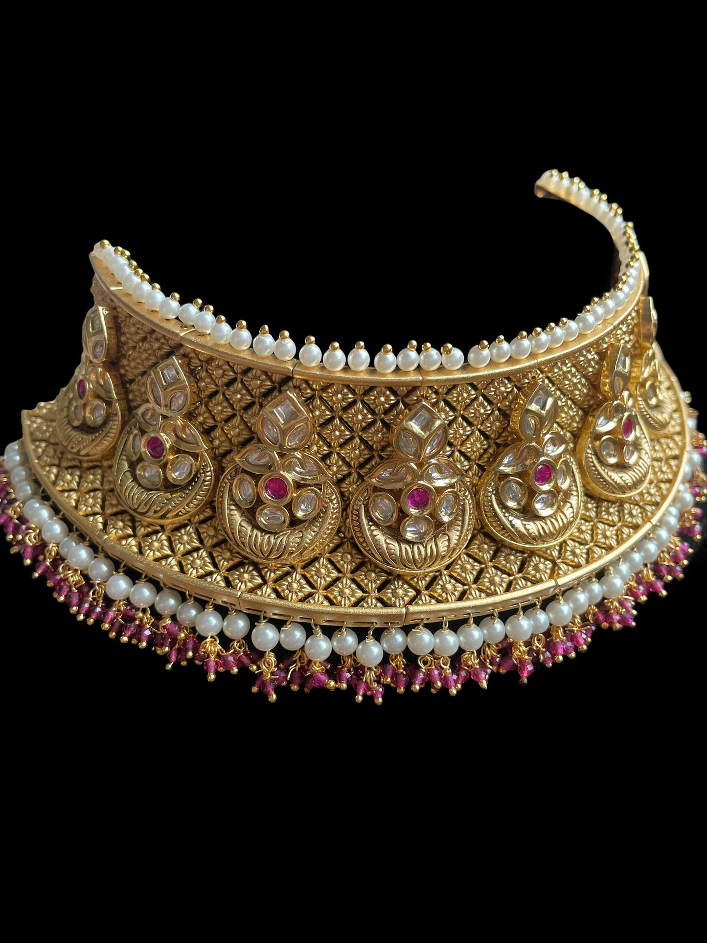Rajasthani Gold Kundan Neckalce