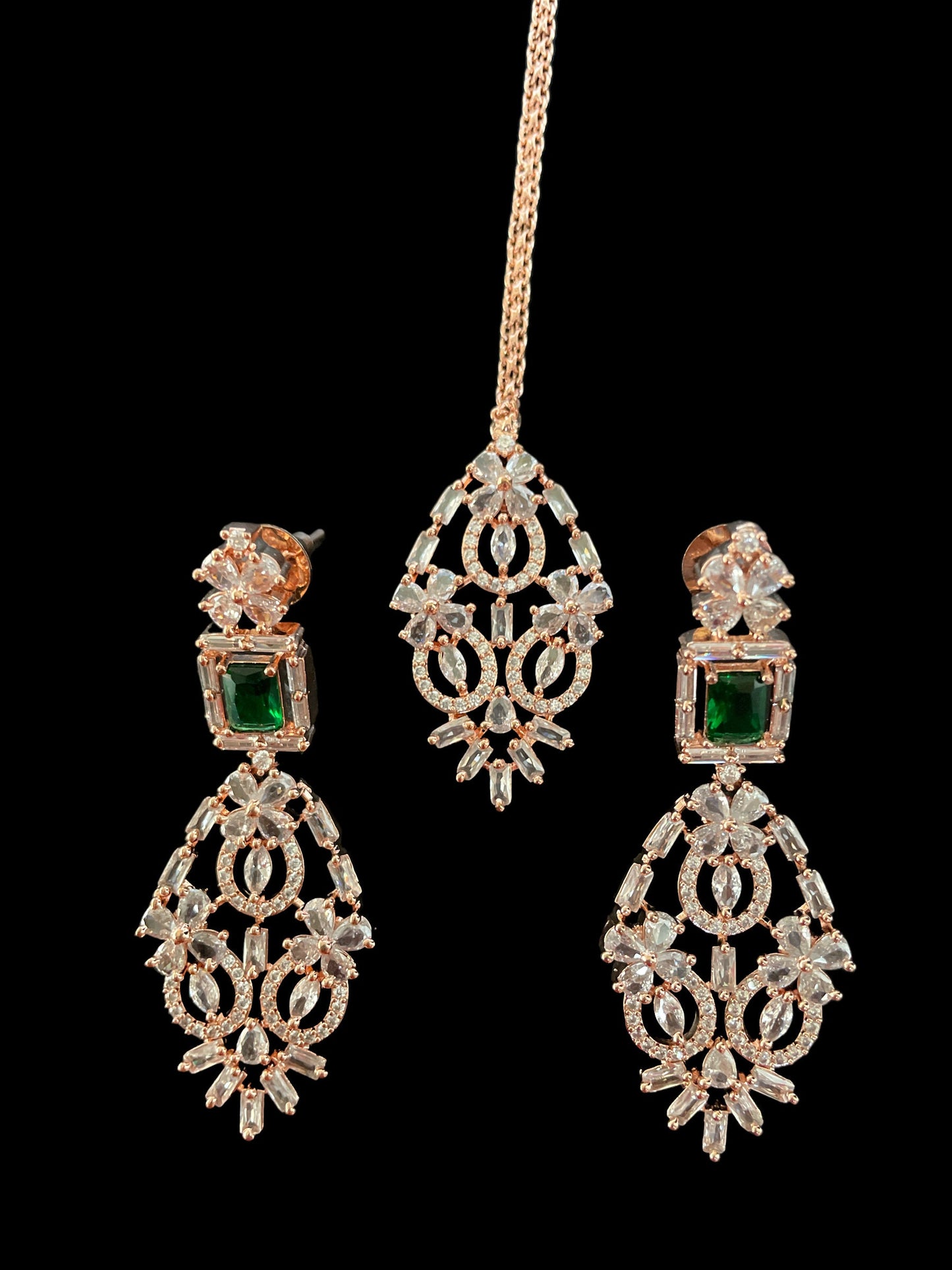 Emerald Diamond Indian Choker