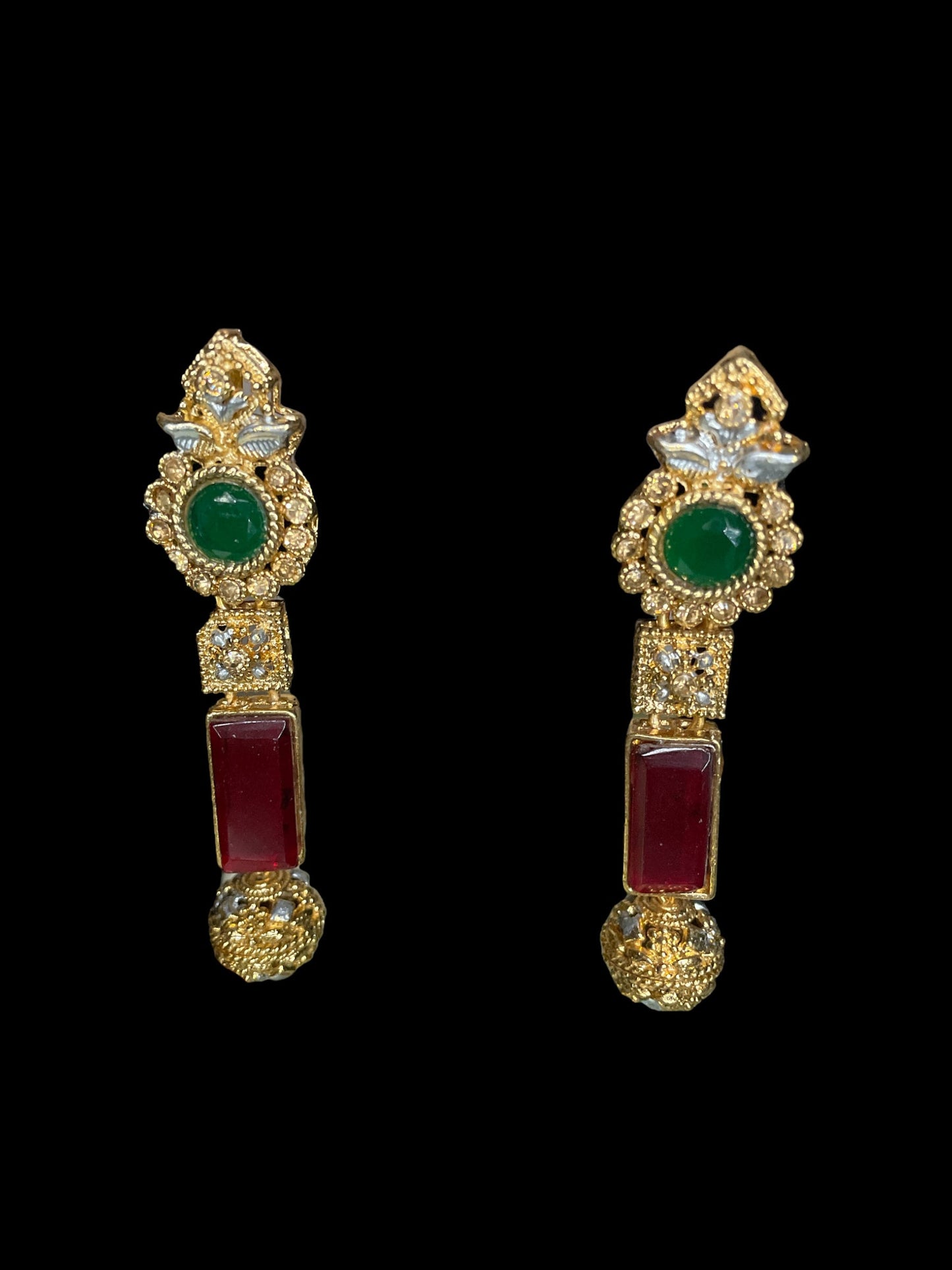 Largo Rani Haar rubí multi perla/collar indio nauratan/collar Kundan jadau/joyería nupcial india/conjunto de declaración hyderabadi semipreciosa