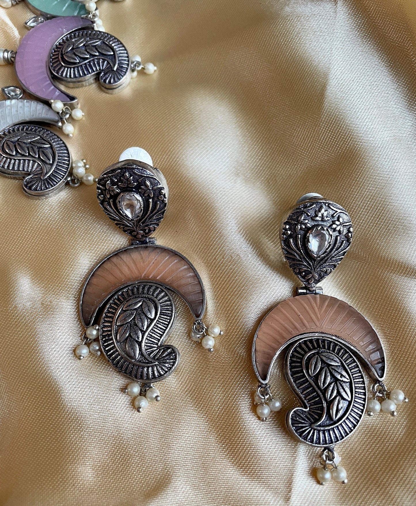 Gold Sabyasachi Multi Color Necklace