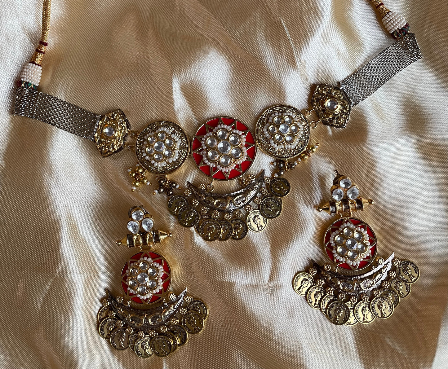 Boho Meenakari Choker Set
