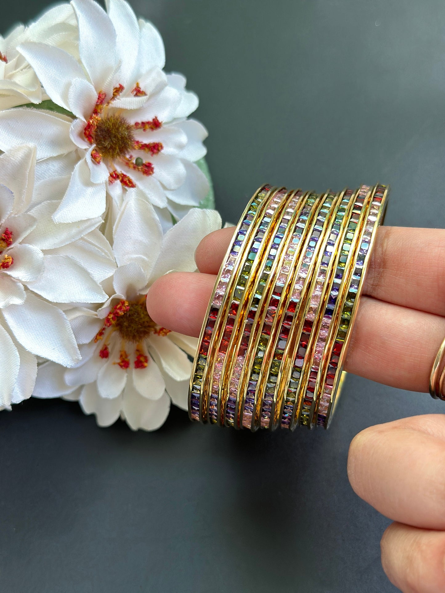 Conjunto de brazalete multicolor