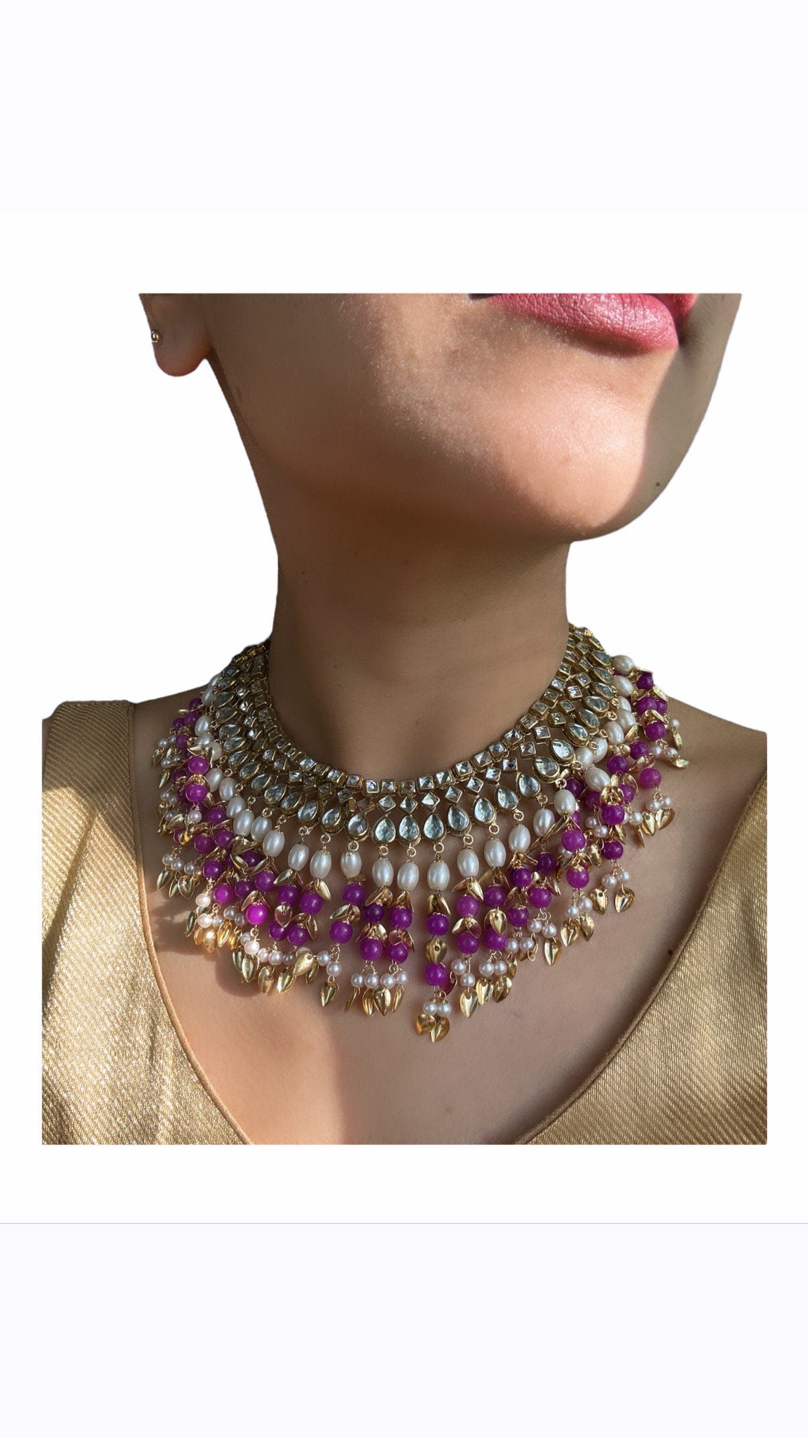 Mirror Beaded Necklace