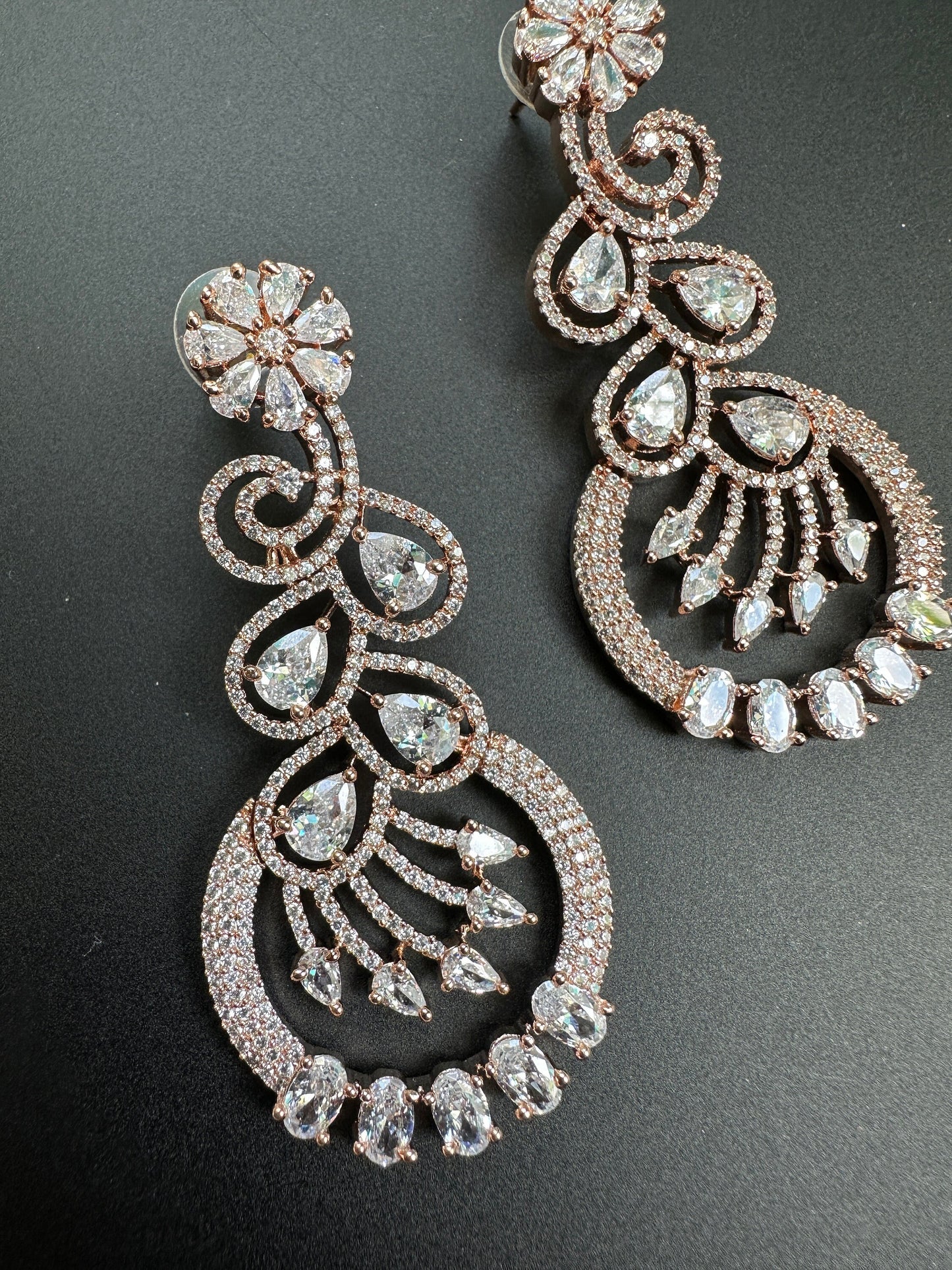 Floral Diamond Earrings