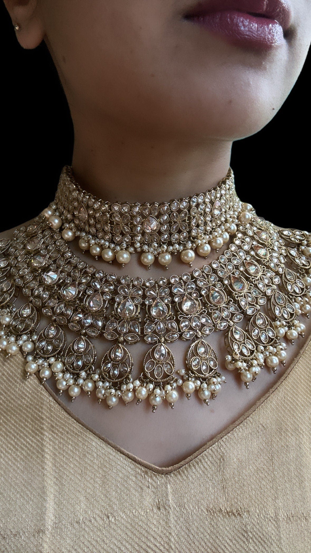 Conjunto de novia Bronce Oro