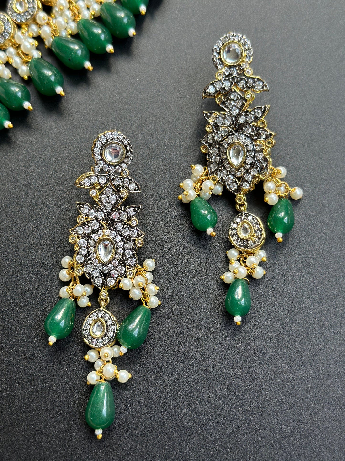 Gargantilla Polki Verde