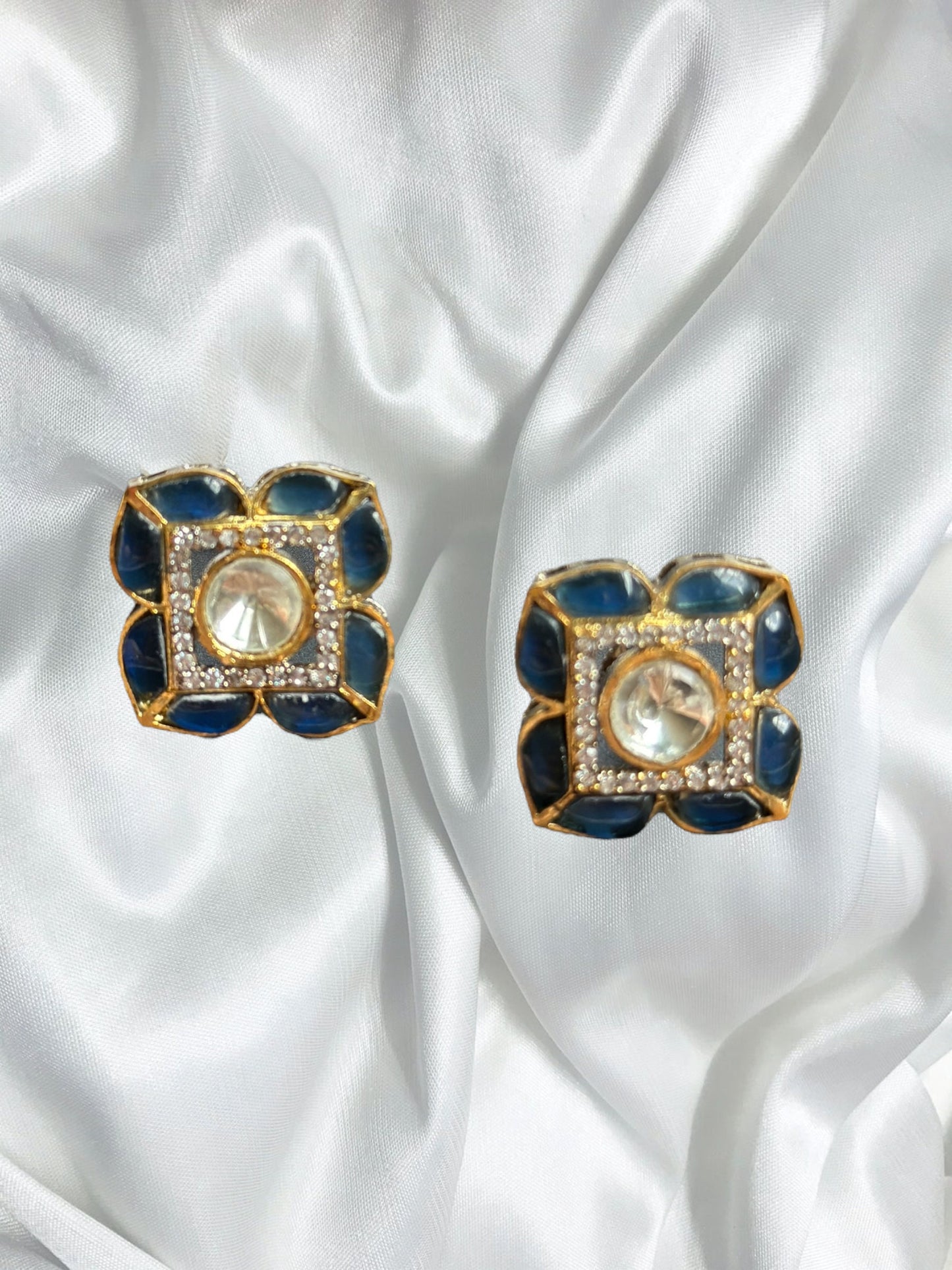 Green moissanite Studs