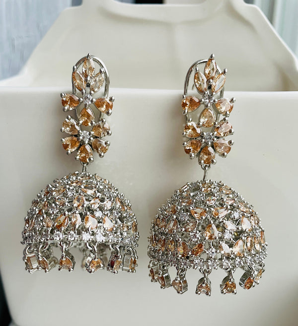 Revolving chandbali diamond Earrings