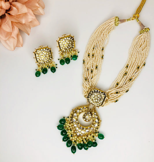 Collar Largo Pachi Kundan  MerakeJewelry