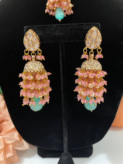 Amrapali Jewelry/Gold kundan Set/Nikah jewelry/Pink Indian choker/Polki Choker/Indian Wedding Jewelry/Valima choker/Sabyasachi necklace
