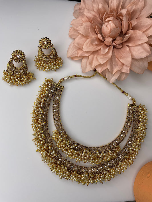 Gold Kundan Set  MerakeJewelry