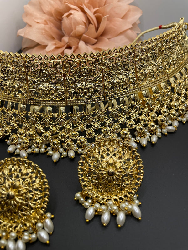 Deepika Antique Bronze necklace