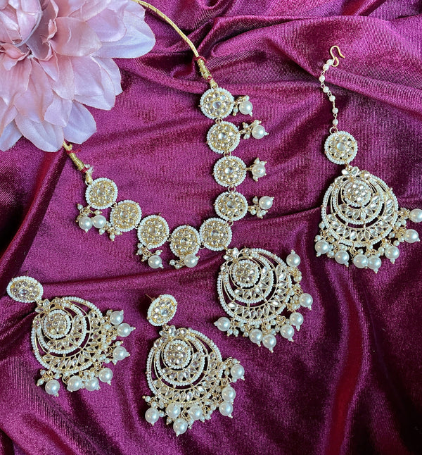 Indian bridal red necklace/Pakistani bridal Jewelry/Nikkah jhumka tikka/kundan green choker/walima jewelry/Indian Wedding simple Jewelry