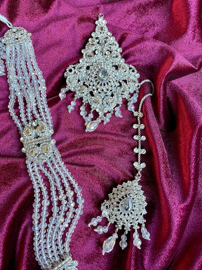 Indian bridal choker with long mala