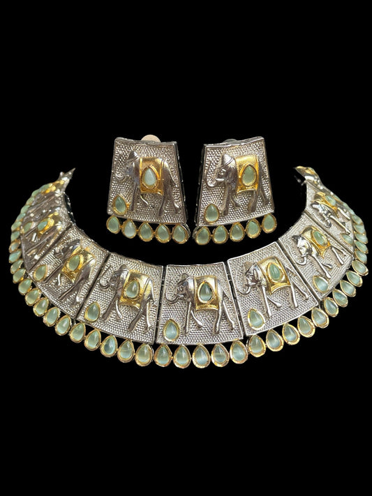 Elephant design Rajasthani Choker  MerakeJewelry