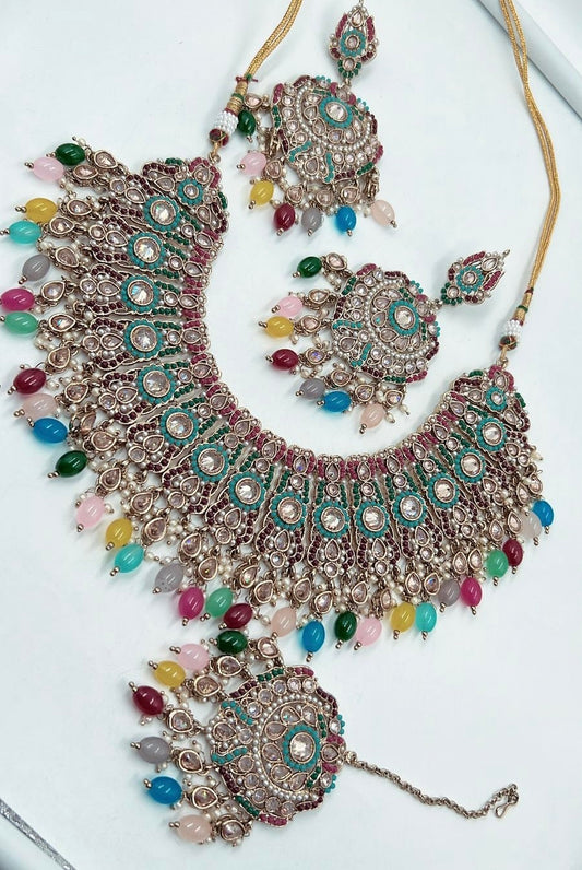 Polki choker with tikka  MerakeJewelry