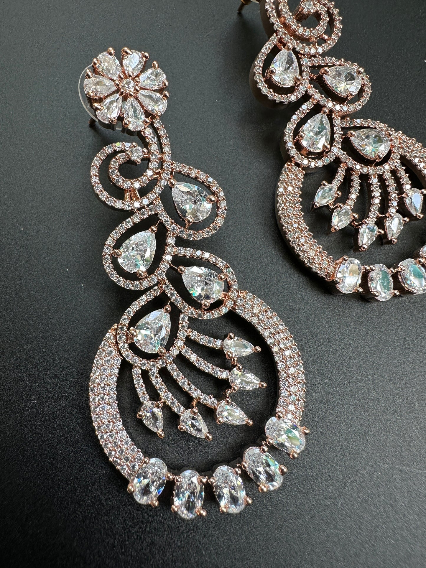 Floral Diamond Earrings