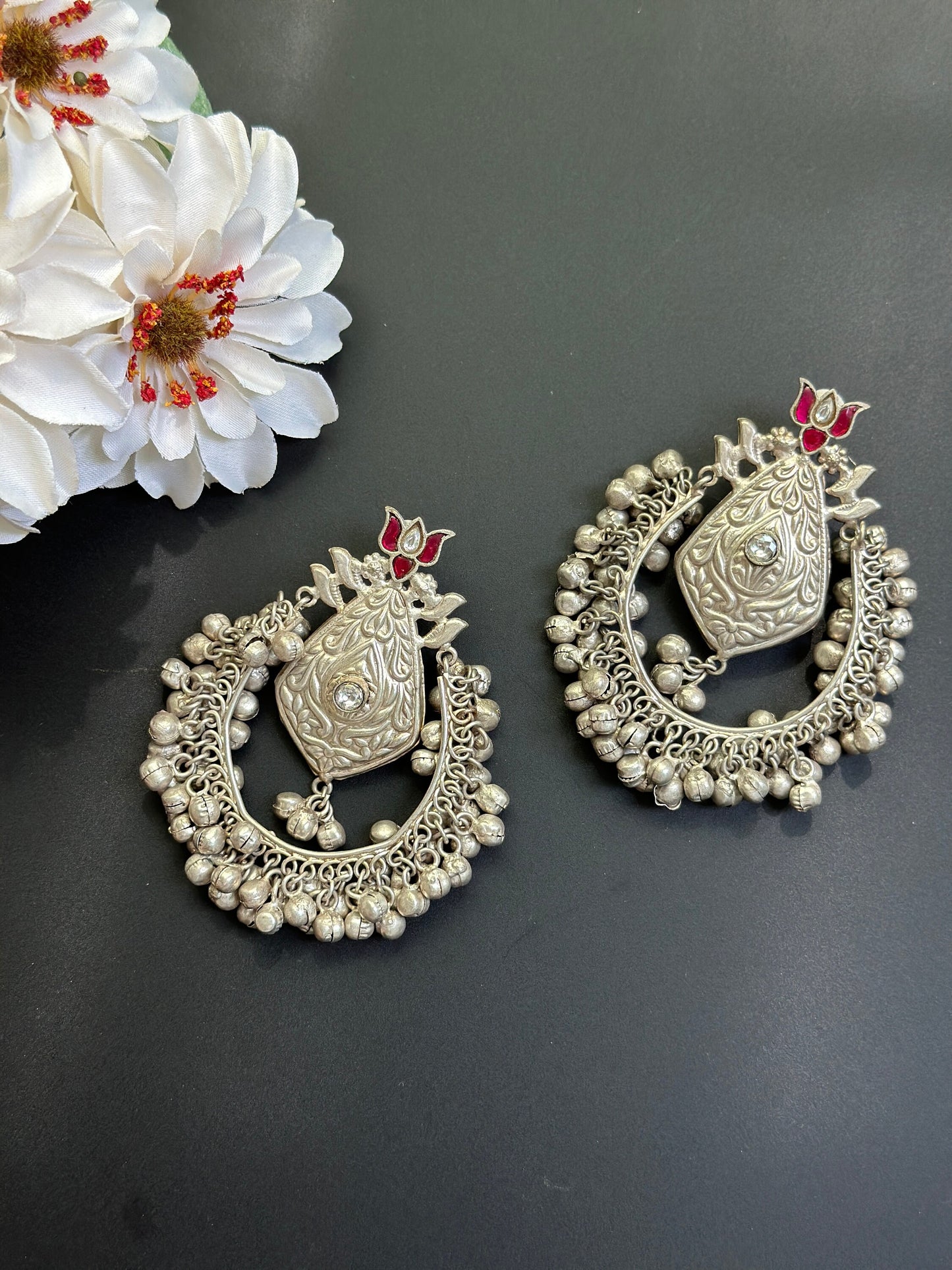 Oxidized Oversize Jhumka Earring