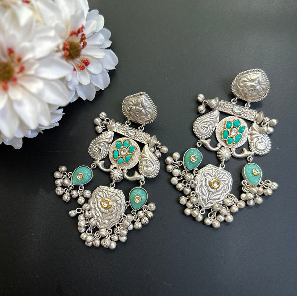 Oxidized Oversize Jhumka Earring