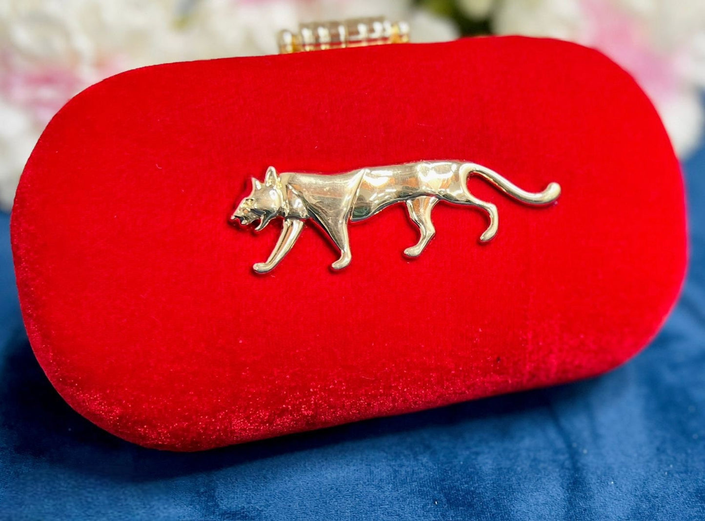 Red sabyasachi Evening Clutch/Simple modern indian party bag/Wedding Bridal Reception Night Out Clutch/Pink Gold Modern Gift Bag/nikkah